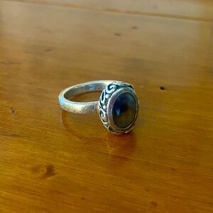 Vintage Silpada Sterling Silver 925 Smoky Quartz Ring Size 7 1/4